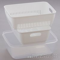 ベストコ 抗菌 抗ウイルス 保存容器 レンジ容器 800ml ホワイト MA-3218 ザルパック 4988562000330 1セット(1個×3)