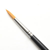 TTC タケダ 水彩筆 赤ナイロン 丸筆 8号 70-5020 1本