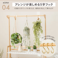 武田コーポレーション ハンガー付き プランターラック3段 W80 LN-E-HPR80 1箱(1個入)（直送品）