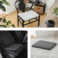 武田コーポレーション ゲルクッションスクエア ダークグレー TAR-GC42DGY 1箱(10個入)（直送品）