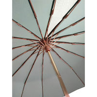 共栄工業 折りたたみ傘 55cm 手開き 耐風 16本骨 グリーン 28162 1セット(1本×6)（直送品）