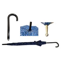 共栄工業 婦人用 ワンタッチジャンプ傘 58cm 耐風 アラベスク柄3色 6本入 カラーアソート 20221 1箱（直送品）