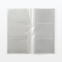 無印良品 ポリプロピレン高透明フィルムアルバム ３段 ３冊組 Ｌ判 １３２枚用 ポケット付 良品計画