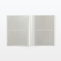 無印良品 ポリプロピレン高透明フィルムアルバム ２段 Ｌ判 ５６枚用 1セット（1個×2） 良品計画