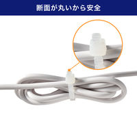 朝日電器 手で切れる結束バンド 102mm KBK-100020(WH) 1袋(20本入)（直送品）