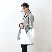 センバドー 合皮トライアングルカットトート BK 622-0902 1個（直送品）