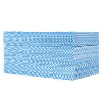 使いきり カウンタークロス 薄手 レギュラー ブルー 約30×60cm 1セット（1袋（100枚入）×5）