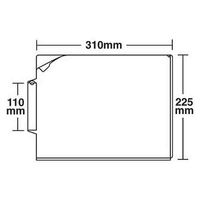日本ホップス カルテフォルダー シングル A4ヨコ CF-A4LC-2WS-50 1箱（50枚入）（直送品）