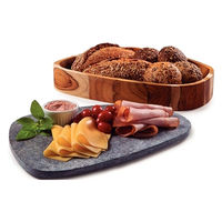 TRAMONTINA チーク皿 石蓋付き 31×25cm 13420/051 1個（直送品）