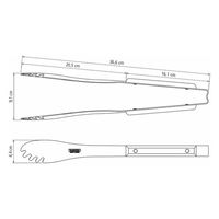 TRAMONTINA トング ダーク 21169/190 1本（直送品）