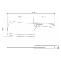 TRAMONTINA 中華包丁 22845/107 1本（直送品）