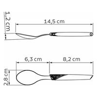TRAMONTINA リーフ ティースプーン 23112/020 1本（直送品）