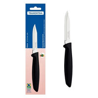 TRAMONTINA フルーツナイフ 黒 23420/103 1本（直送品）