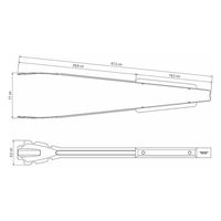 TRAMONTINA 炭用トング 26467/100 1本（直送品）
