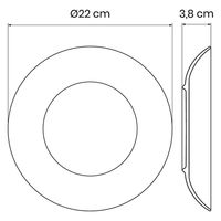 TRAMONTINA ソフィア ディーププレート 22cm 96010/110 1枚（直送品）