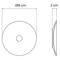 TRAMONTINA ソフィア ブレッドプレート 16cm 96010/108 1枚（直送品）