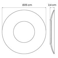 TRAMONTINA グラジエラ ディナープレート 25cm 96011/504 1枚（直送品）