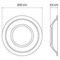 TRAMONTINA ペシェス ディーププレート 22cm 96980/002 1枚（直送品）