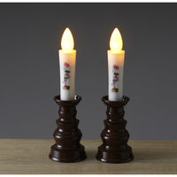 旭電機化成 燭台付安心の絵ろうそく(中) ろうそく型LEDライト ARO-3210N DB 1個（直送品）