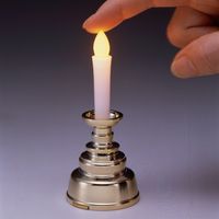 旭電機化成 安心のろうそくミニ(電池無) ゴールド ろうそく型LEDライト ARO-5202N GD 1個（直送品）