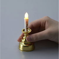 旭電機化成 安心の絵ろうそくミニ(電池付) ゴールド ろうそく型LEDライト ARO-5210GD 1個（直送品）