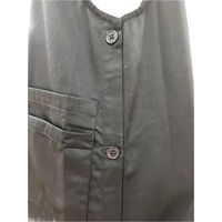 ZacZac 多機能付きT/Cツイル無地サイドボタンエプロン LLサイズ ネイビー 300465 1枚（直送品）