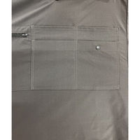 ZacZac 多機能付きリップストップ無地エプロン Mサイズ カーキ 300466 1枚（直送品）