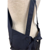 ZacZac 多機能付きエステルツイル無地タスキ掛けエプロン Lサイズ ネイビー 300462 1枚（直送品）