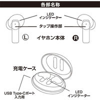 カシムラ 完全ワイヤレス ステレオイヤホン AAC/防水 ホワイト BL-135 1箱（直送品）
