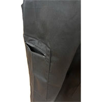 ZacZac 多機能付きT/Cツイル無地エプロン LLサイズ ネイビー 300464 1枚（直送品）