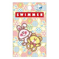 パイオニア SWIMMER ワッペン シール・アイロン接着 縦約47mmx幅約42mm AIP400-AIP04 1セット(3袋)（直送品）