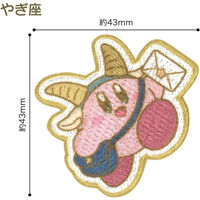 星のカービィー ホロスコープ・コレクション ワッペン 星座シリーズ やぎ座 縦43mm×横43mm シール・アイロン 両用タイプ BAN50（直送品）