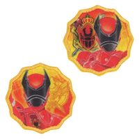 王様戦隊 キングオージャー ワッペン 2枚入 横32mm×縦32mm シール ・ アイロン 接着 両用 BAN650-BAN110（直送品）