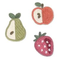 パイオニア ナチュラルワッペン 3枚入 フルーツ シール ・ アイロン 接着 C705-70502 C 705-70502 1セット(3袋)（直送品）