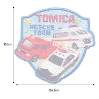 パイオニア TOMICA トミカ ワッペン 救急車 消防車 パトロールカー TC502-60986 1セット(3袋)（直送品）