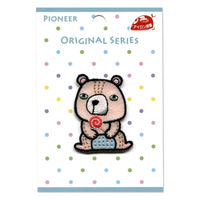 パイオニア パイオニアオリジナルシリーズ アイロン接着ワッペン 「クマ」 WB353-23023 1セット(3袋)（直送品）