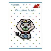 パイオニア パイオニアオリジナルシリーズ アイロン接着ワッペン 「ライオン」 WB352-23022 1セット(3袋)（直送品）