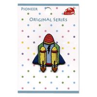 パイオニア パイオニアオリジナルシリーズ アイロン接着ワッペン 「ロケット」 WB356-23026 1セット(3袋)（直送品）