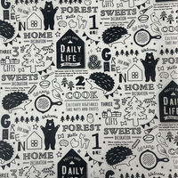 クッキングシート 25cm×2.5m フォレストアニマル柄 電子レンジ・オーブン可 1本 まるき