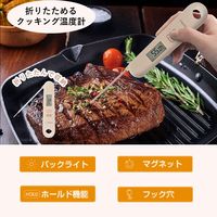 ドリテック 折りたためるクッキング温度計 グリーン Oー903GN 1個