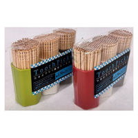 まるわ 妻楊枝カラー六角ケース MH-420 4903673612838 1セット(1パック(120枚×3個入)×200)（直送品）