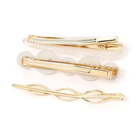 パール×マーブルヘアピンセット2 オフ LAKOLE/ラコレ