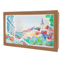 日本パール加工 立体ぬりえ 風景 014-ST-3465-1 1冊