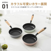 武田コーポレーション IH対応カラーふっ素フライパン18CM PU IHCFFT18PU 1箱(10個入)（直送品）