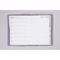 高橋書店 【2025年4月版】シャルム6 B6 片側1週間+ノート 月曜始まり カルドグレー 636 1冊（直送品）