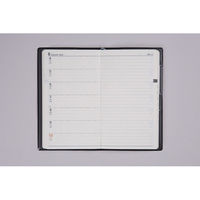 高橋書店 【2025年4月版】ニューダイアリーミニ2 手帳判 片側1週間+ノート 月曜始 黒 831 1冊（直送品）