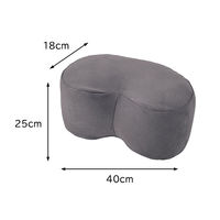 りぶはあと クッション 抱きまくら 肘置き チャコール 22051-77 1個