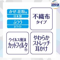 超快適マスク プリーツタイプ 涼感マイナス2℃ ふつうサイズ 1箱（20枚入）ユニ・チャーム 日本製 夏マスク
