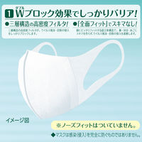 超快適マスク 超立体 スタンダード　大きめサイズ　ホワイト　1箱（30枚入）ユニ・チャーム