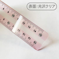 直線サポート定規 しっかり線ビキ 15cm ゼロスタート目盛り すべり止め加工 さくらんぼ SHJ-15-CH 1セット(1個×5)（直送品）